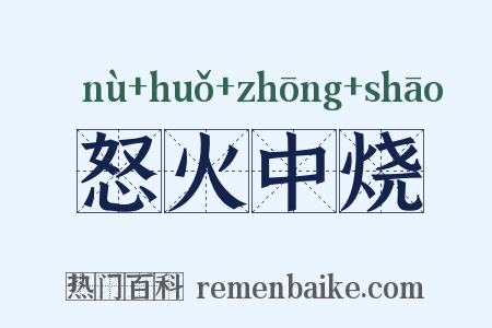 怒火中烧是什么意思的图片